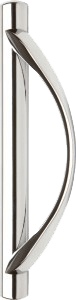 Poignée de porte patio au fini chrome brillant