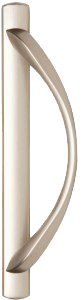 Poignée de porte patio au fini nickel satiné