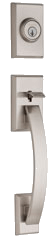 Ensemble de poignée Weiser Tavaris avec pêne dormant pour porte d'entrée